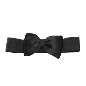 Banned Bella Bow Belt in Black